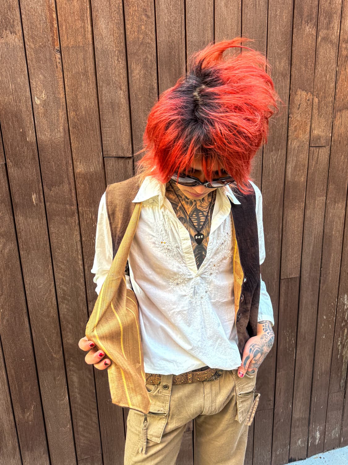 Vintage Tie-dye Linen Vest 상품이미지1