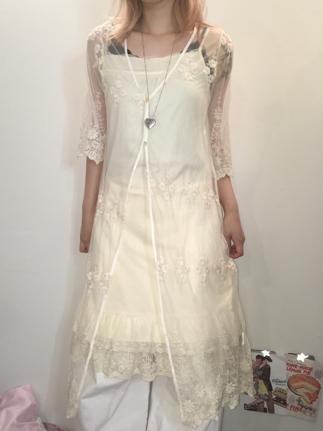 jpn vintage 페어리 레이스 자켓 상품이미지3