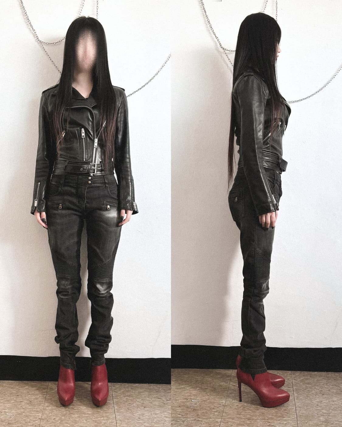 올세인츠 스투지 사선지퍼 라이더자켓 상품이미지2