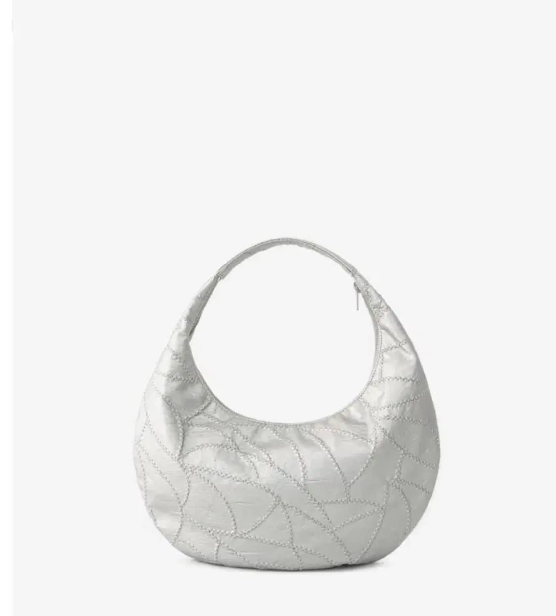 레귤러 패치워크 호보백 실버 상품이미지1