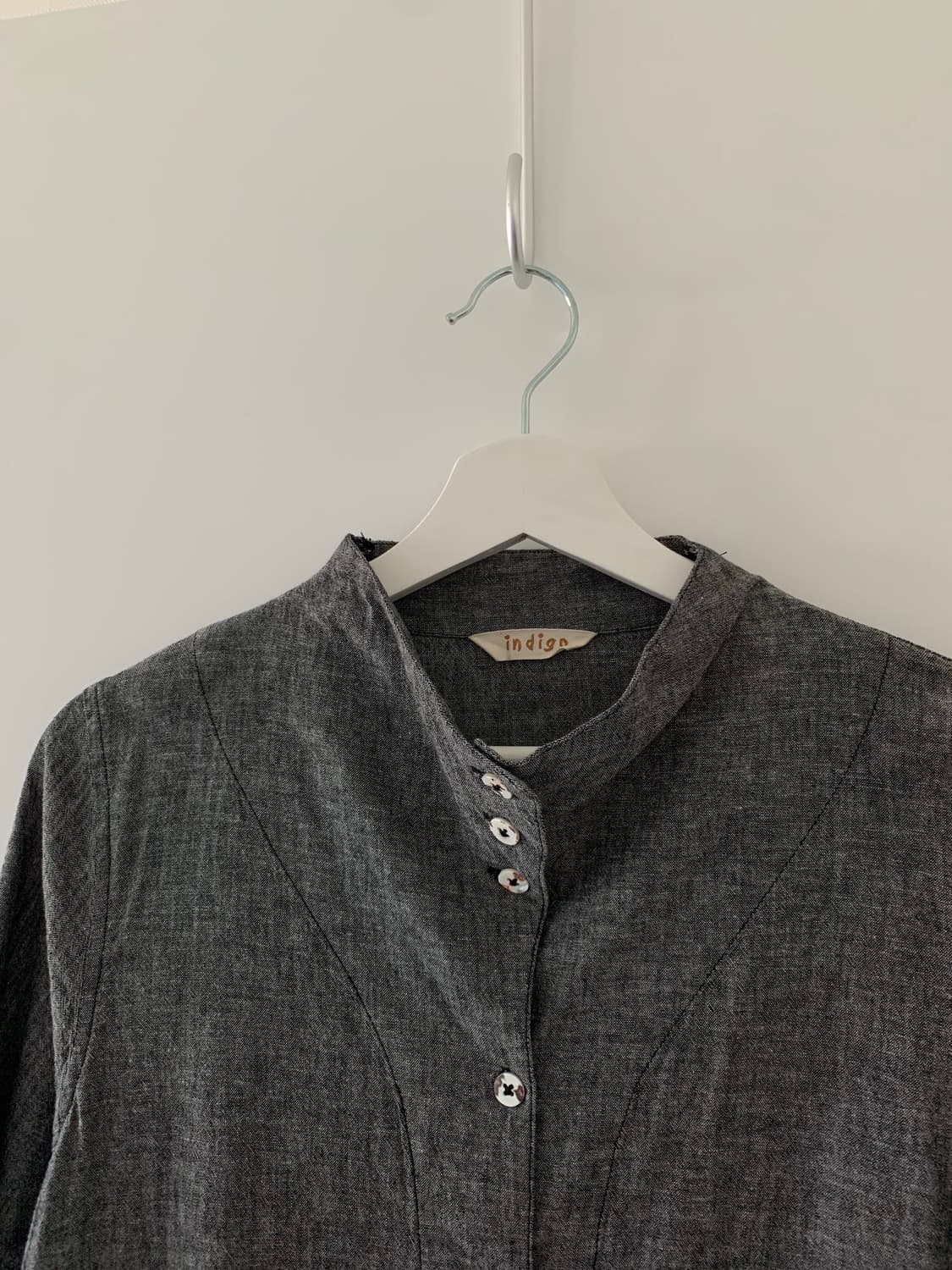 그레이 버튼 원피스 상품이미지4