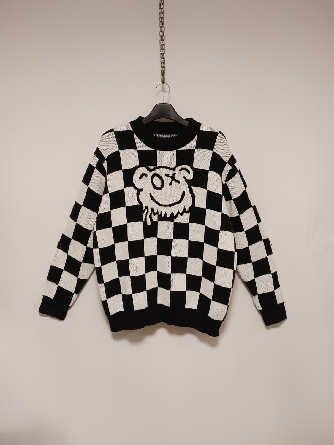 남성 격자무늬 니트 상품이미지1