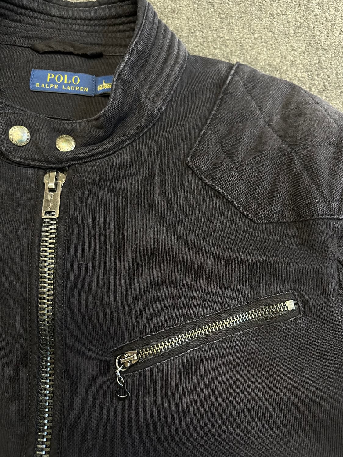 폴로 랄프로렌 블랙 바이커 자켓 L 상품이미지2