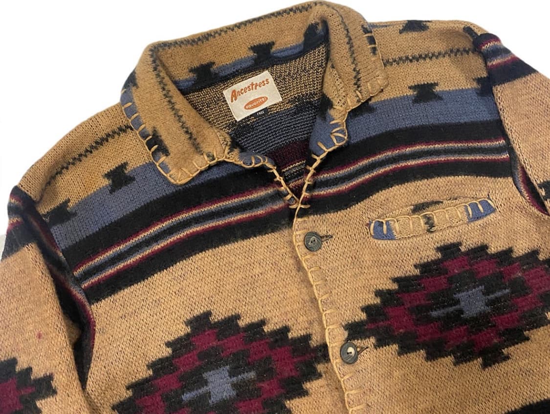 jpn 에스닉 나바호니트가디건 상품이미지4