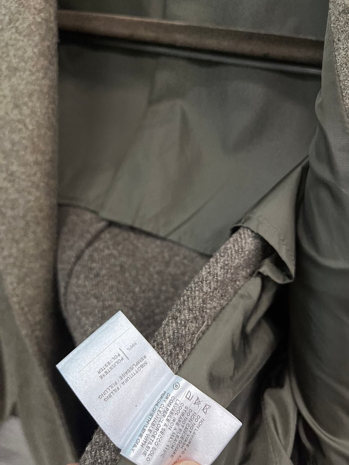 100) 아스페시 카키베이지 울코트  상품이미지10