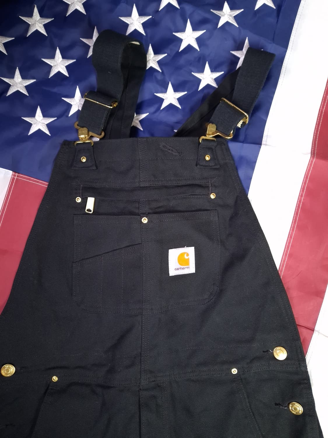 새제품 오리지날 칼하트 블랙 오버롤 상품이미지2