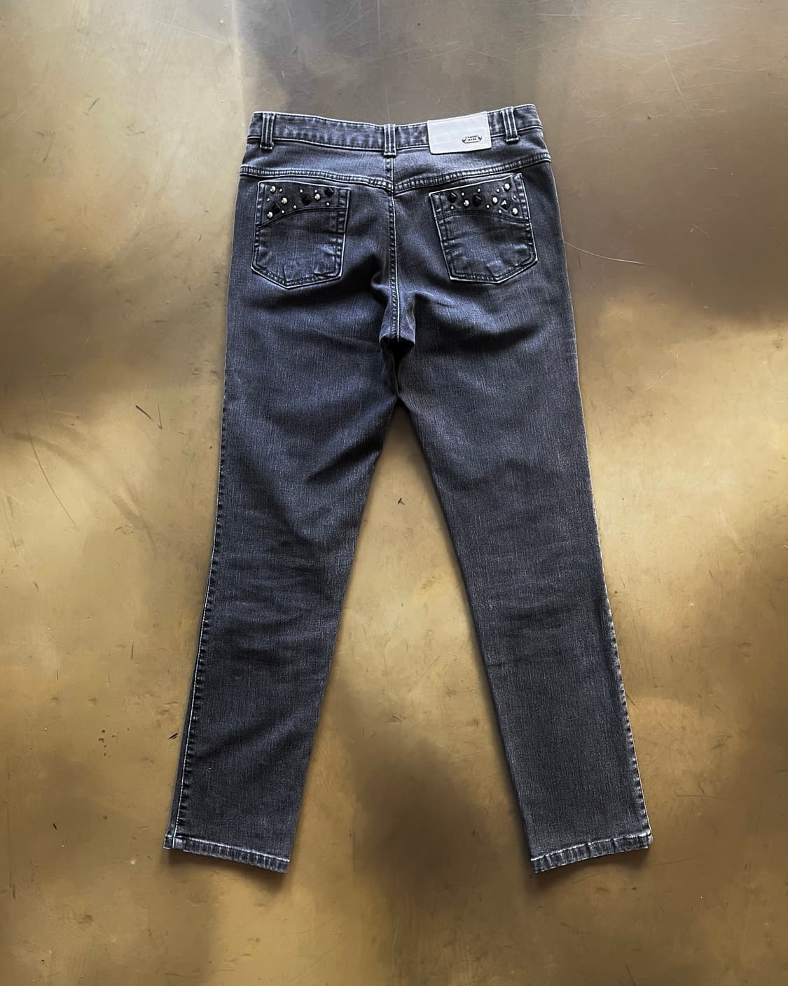 2000s TOMBOY Jeans Stud Trim Black Jeans 상품이미지8