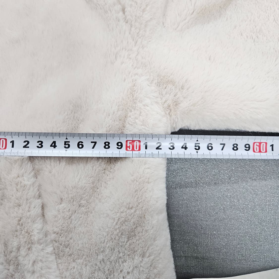 자라 아이보리 트리밍 에코 퍼 자켓 상품이미지4