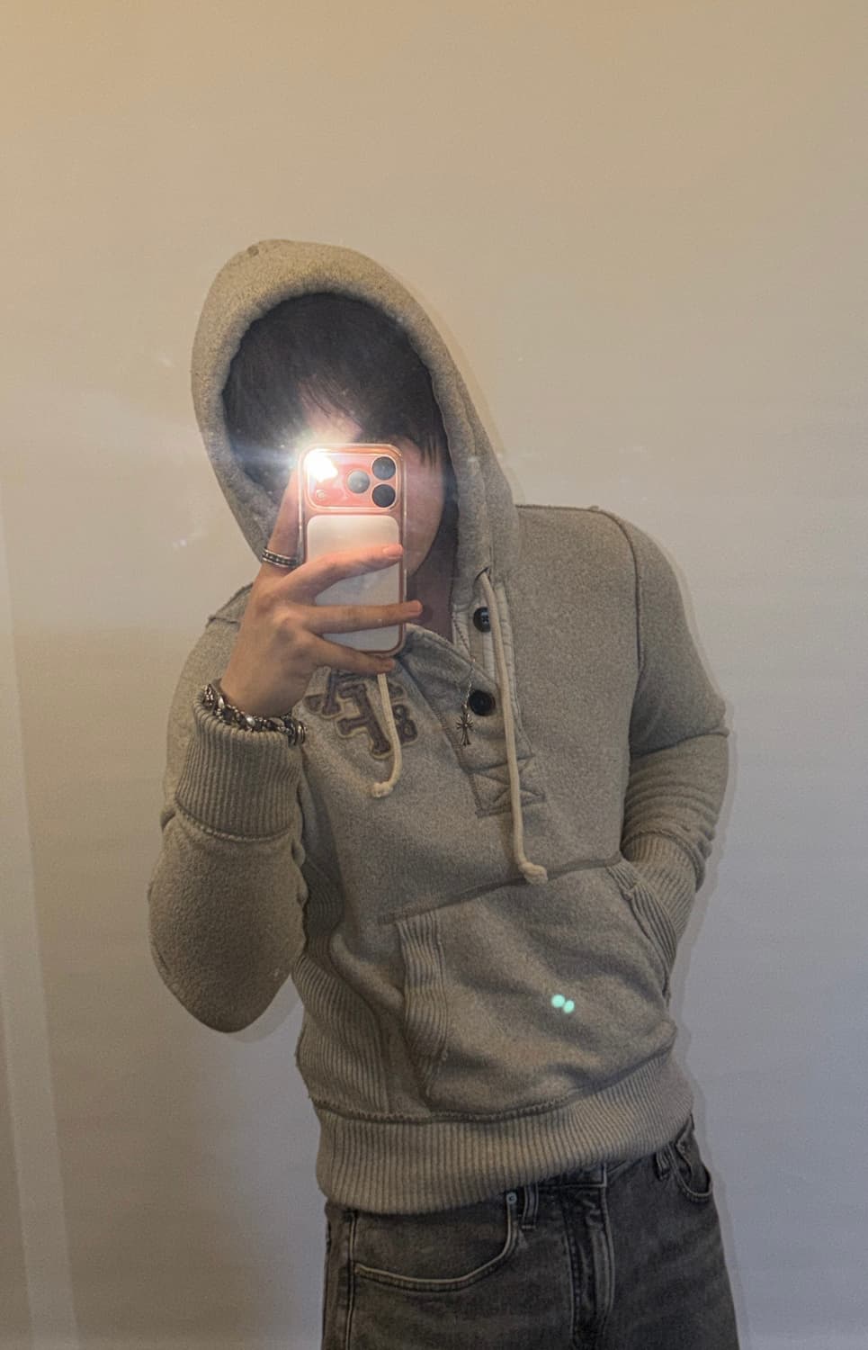 아베크롬비 국내유일 y2k 헨리넥 후드 상품이미지2