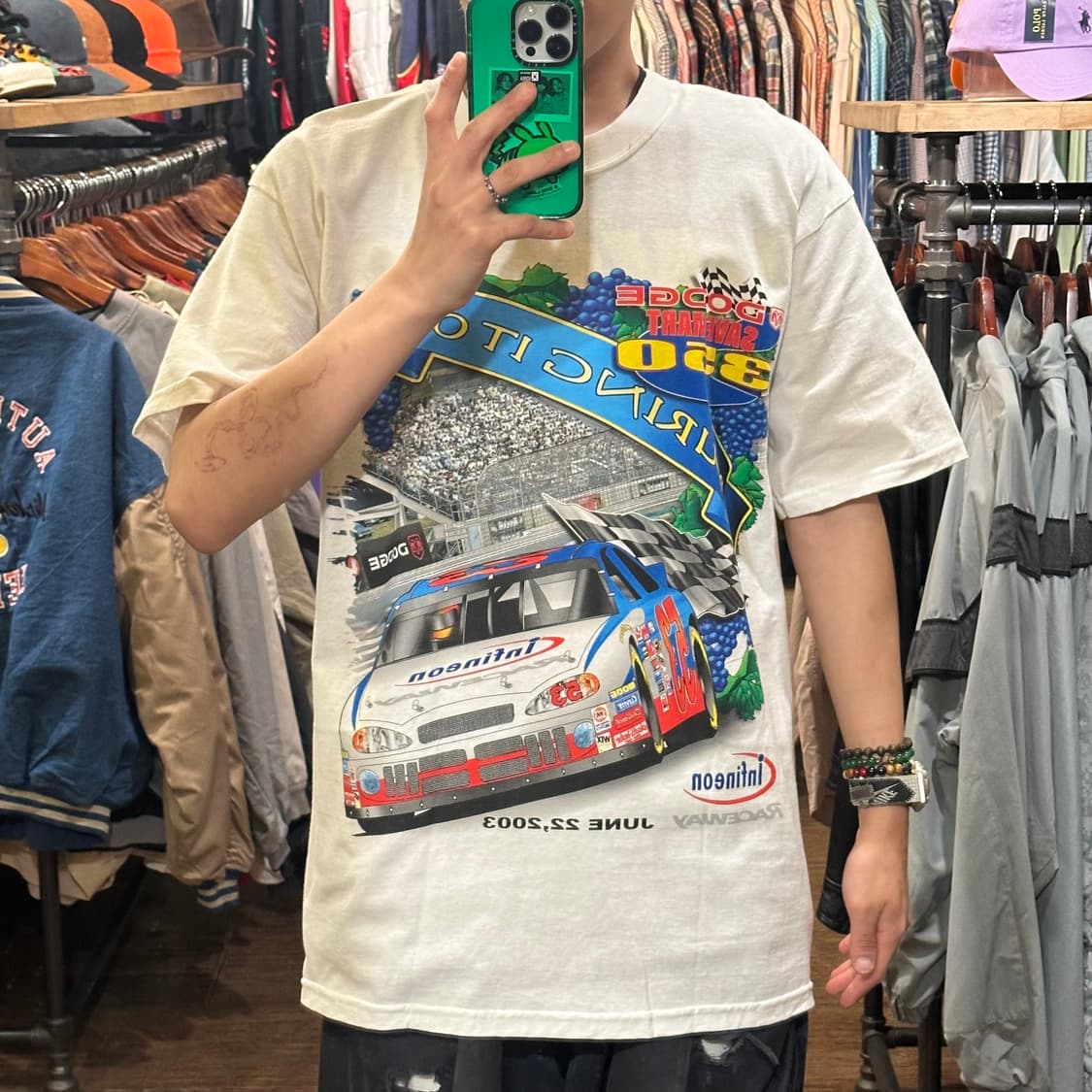 [HI] 빈티지 카 반팔티 화이트 상품이미지2