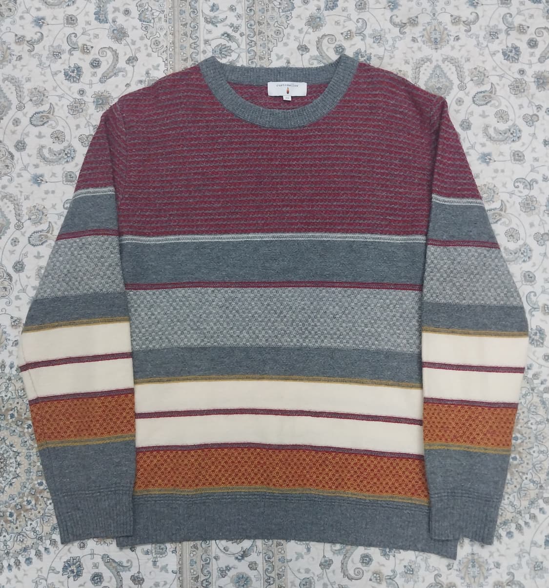 커스텀멜로우 스트라이프 패턴 니트 105 상품이미지1