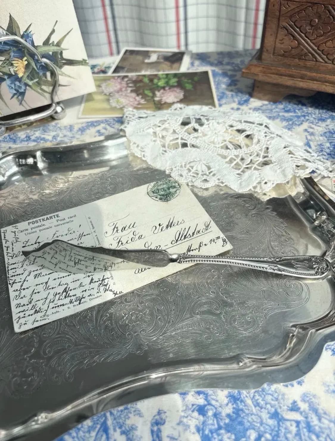 앤틱 실버플레이트 마스터 버터나이프 상품이미지1