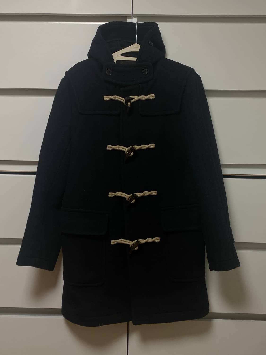 유니클로 네이비 더플 떡볶이코트 (S) 상품이미지1