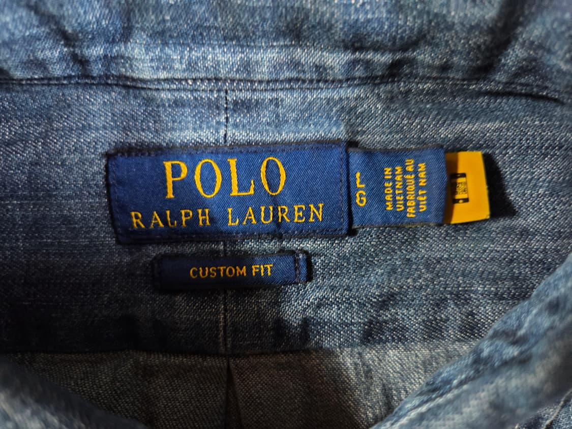 신형 QR 폴로 랄프로렌 클래식핏 샴브레이 데님셔츠 상품이미지4