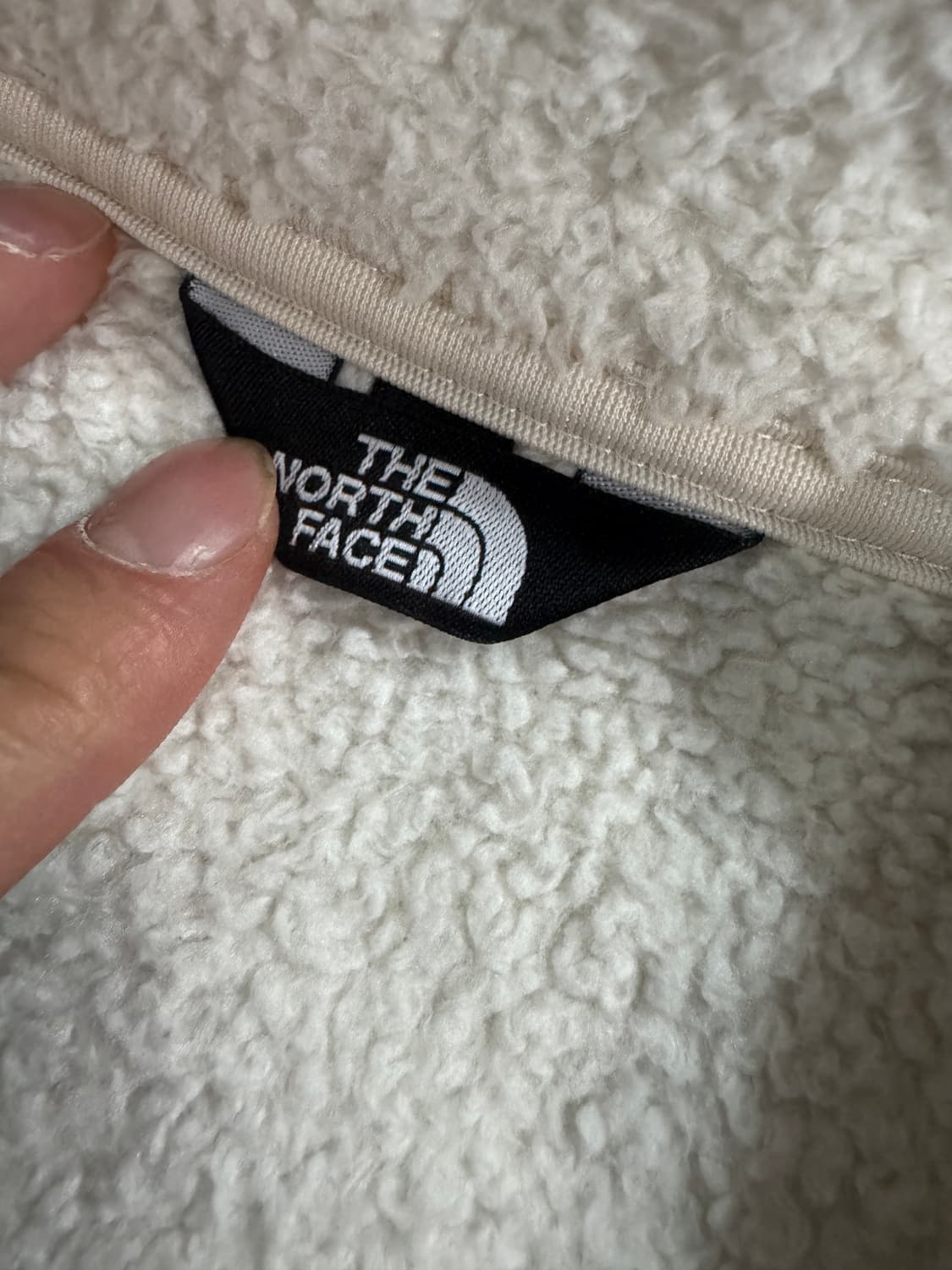 노스페이스 키즈 크림 뽀글이 플리스 집업 150 상품이미지3