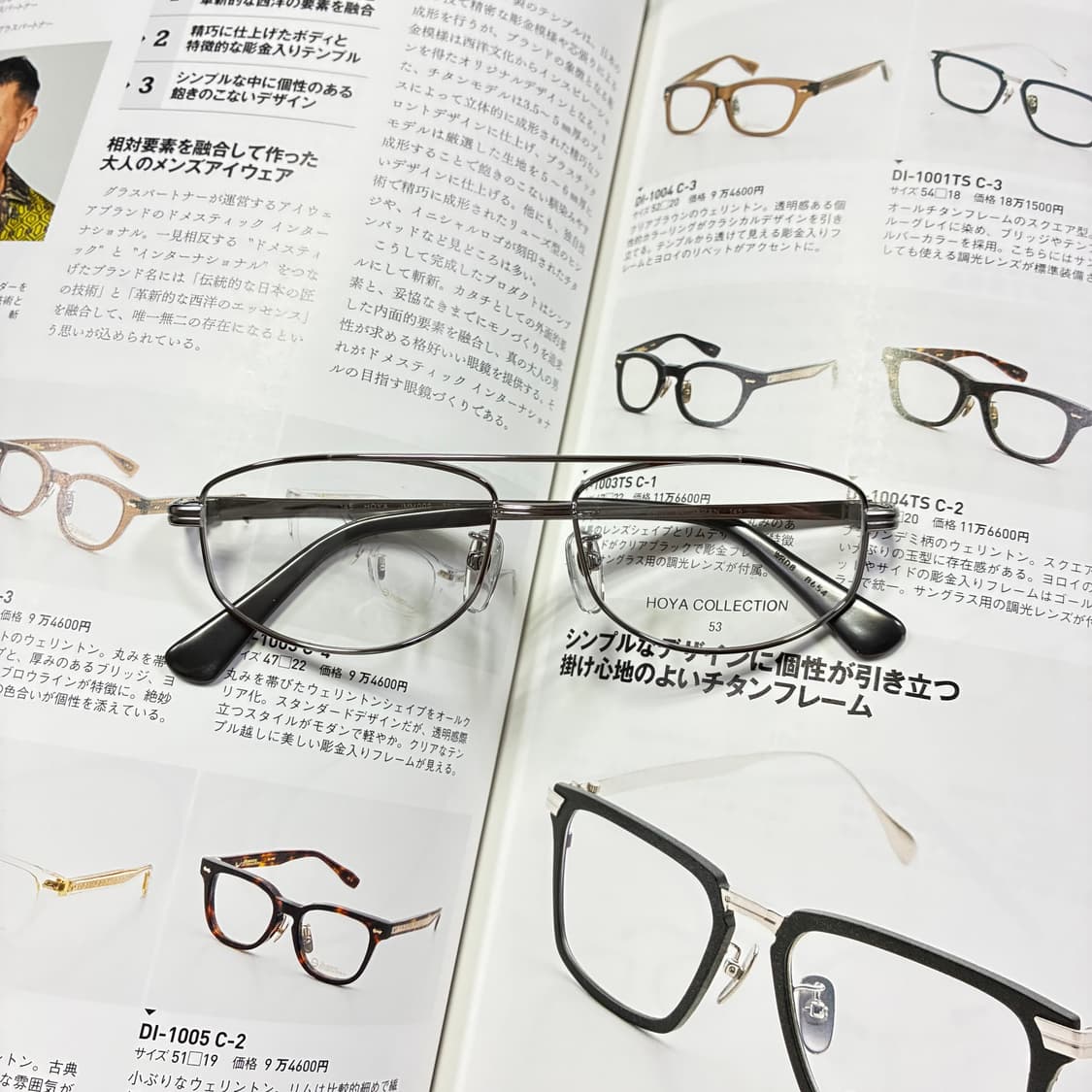 HOYA 호야 투브릿지 티타늄 실버 일본 안경 상품이미지1