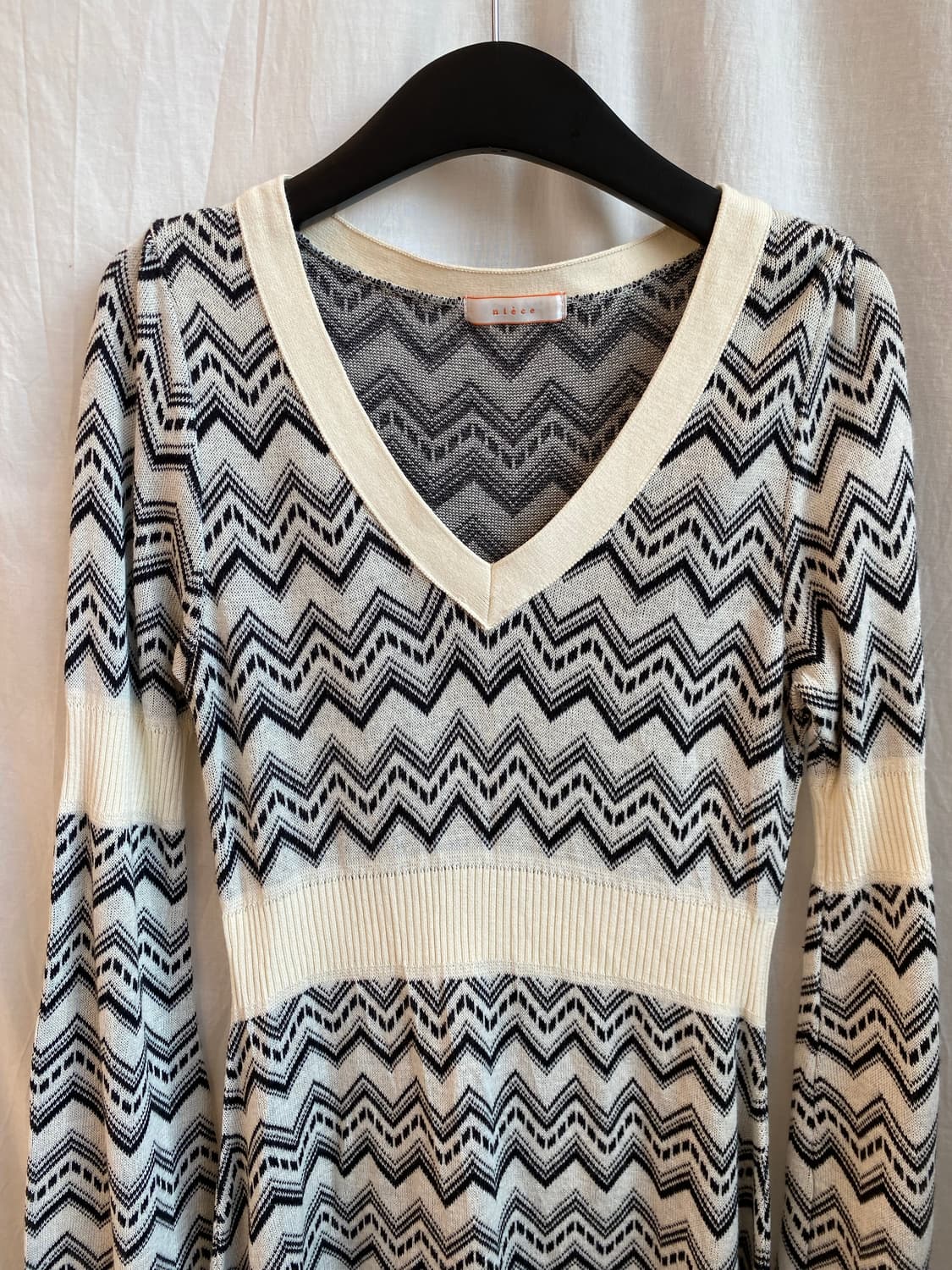 NIECE 니트 패턴원피스(S-M) 상품이미지3