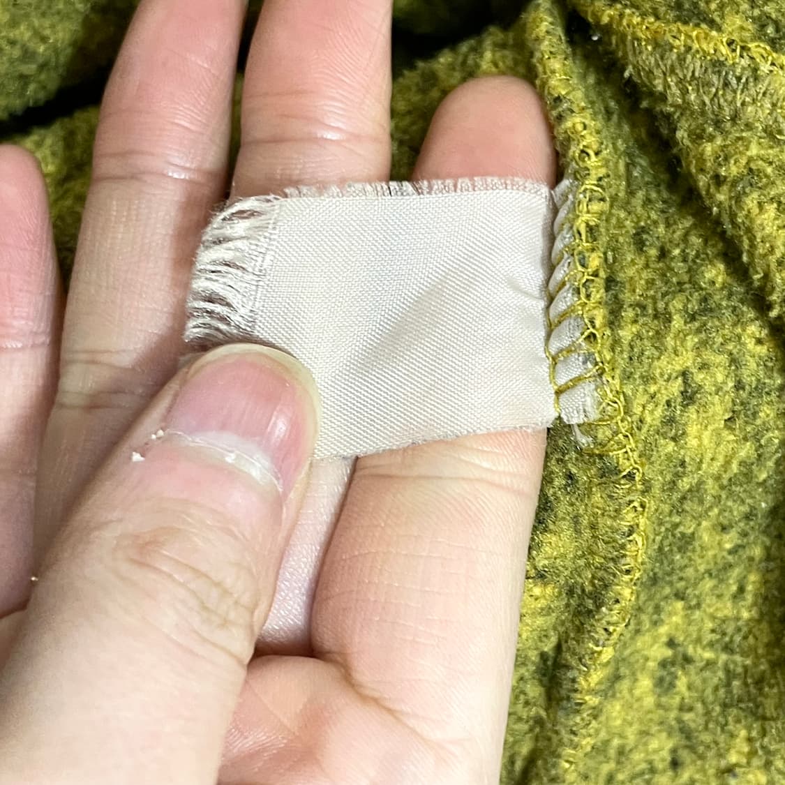 코오롱스포츠 머스타드 기모 반집업 니트 남성100 상품이미지5