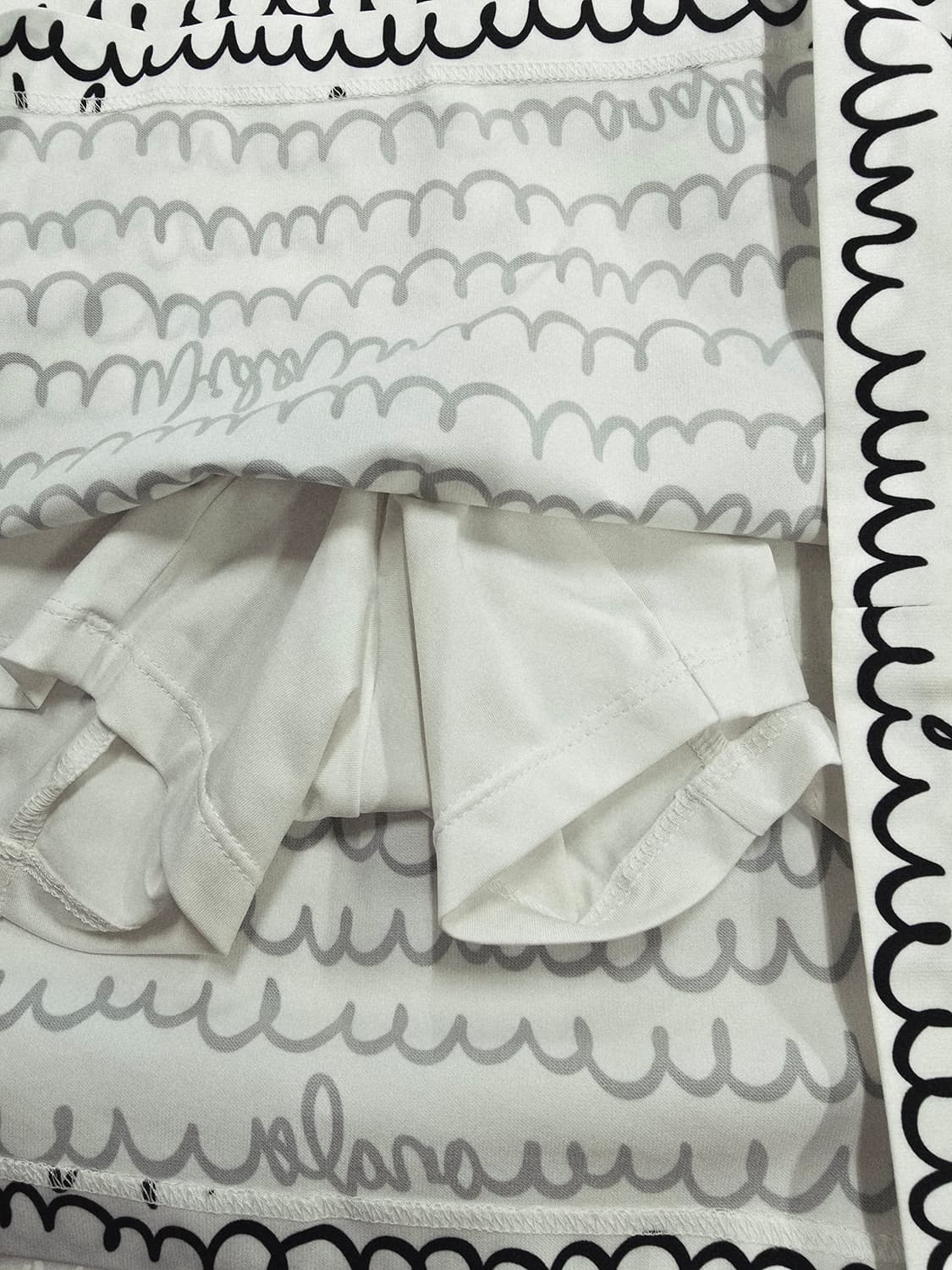 와이드앵글 물결 패턴 골프스커트 상품이미지6