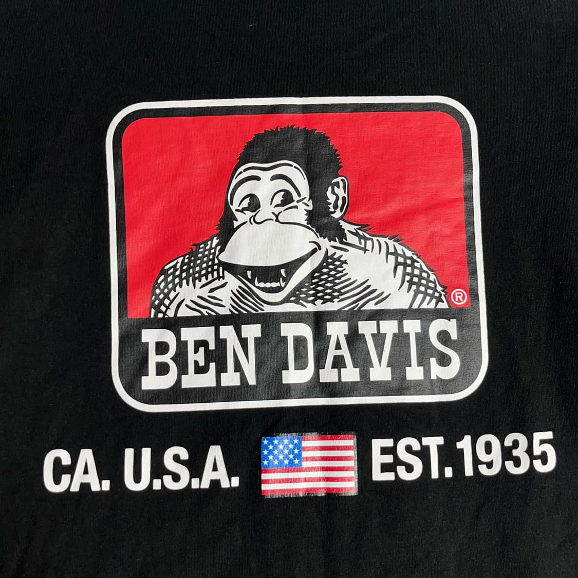 [BEN DAVIS] 벤데이비스 올드스쿨 고릴라 백로고 반팔티셔츠 상품이미지5