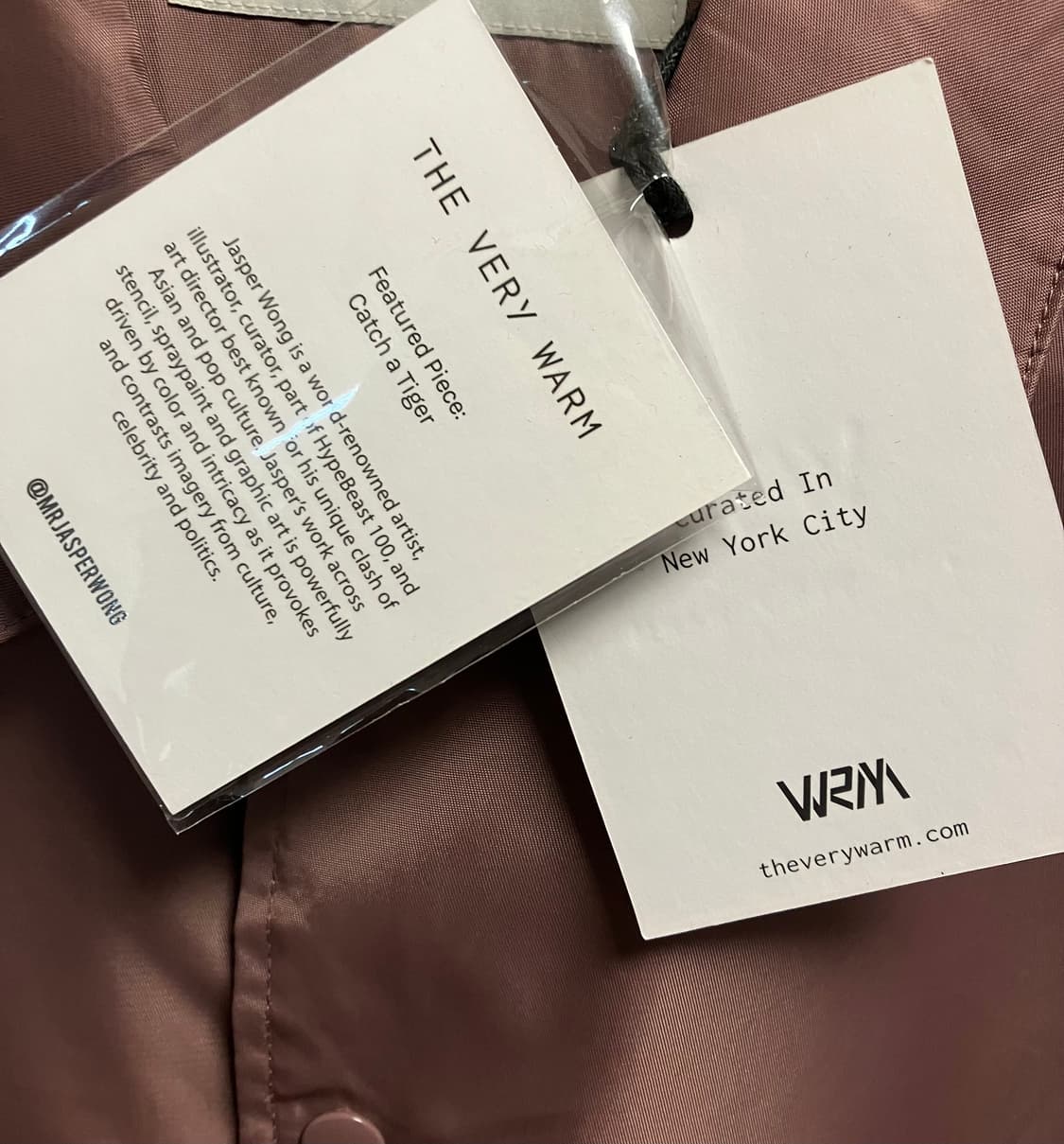 Mauve nylon coach jacket 상품이미지4