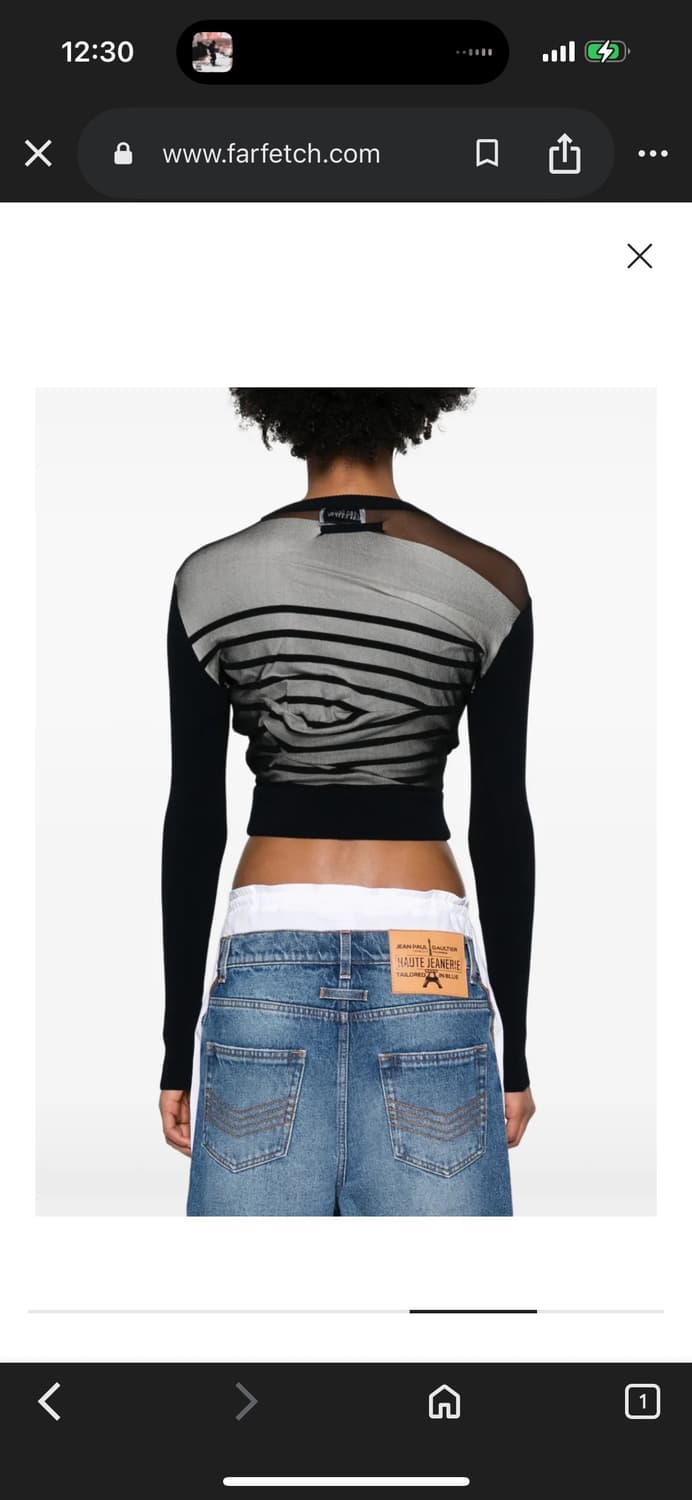 장폴고티에 레이어드 크롭 스웨터 상품이미지4