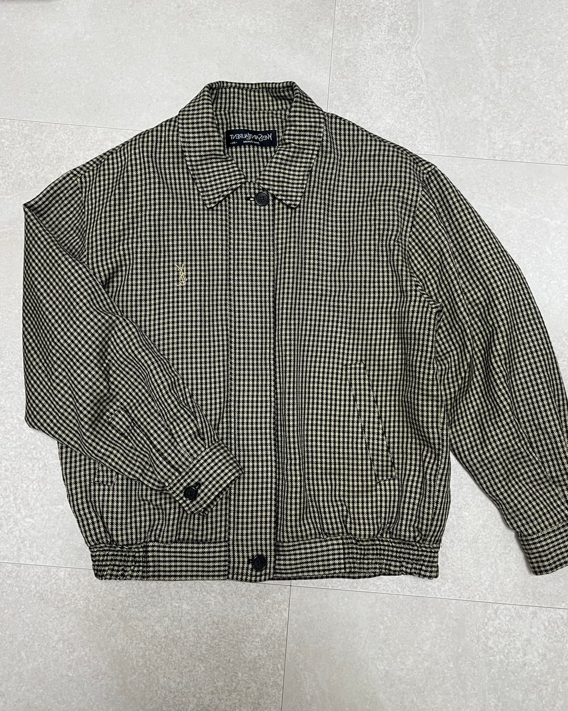 입생로랑 체크패턴 자켓 상품이미지1
