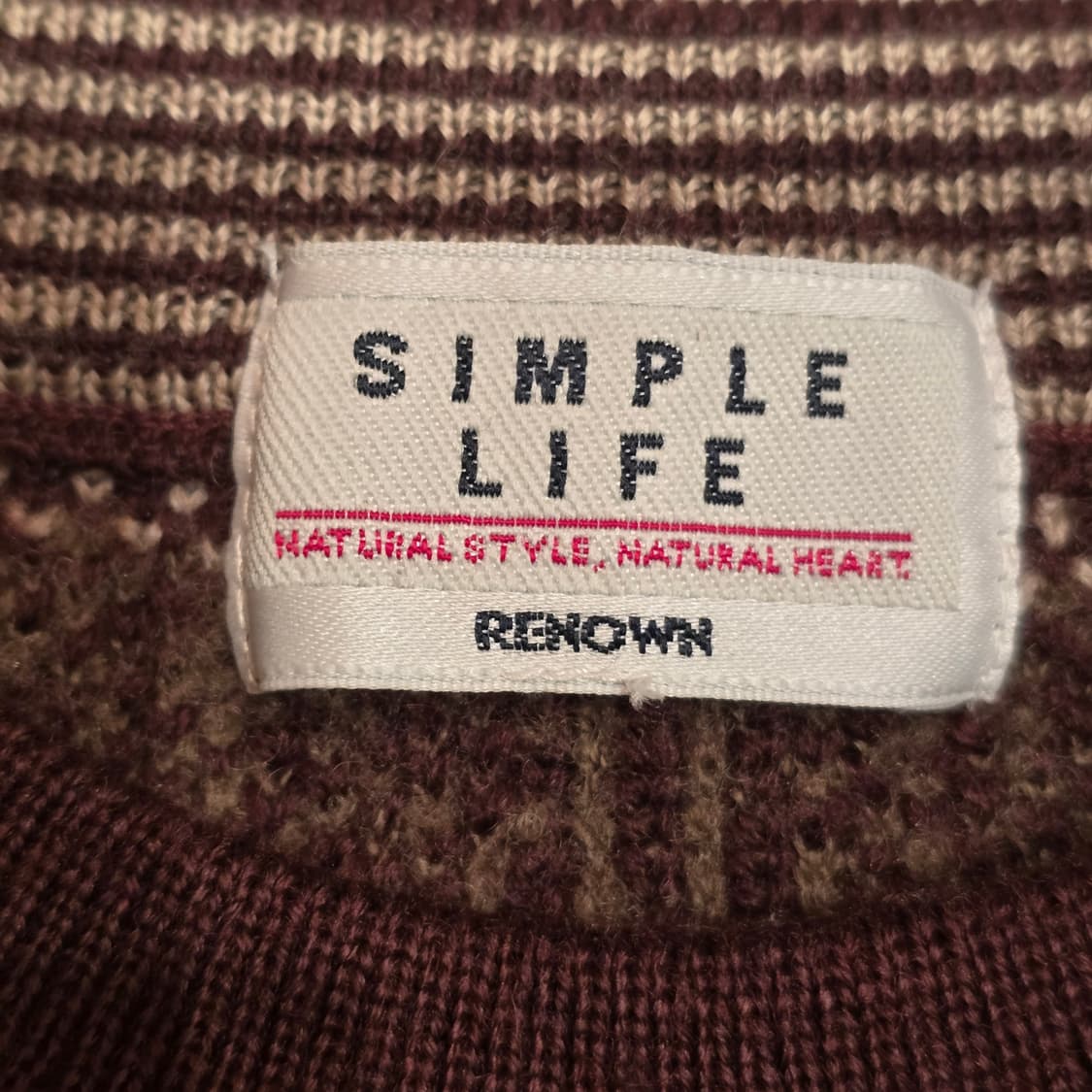 90s SIMPLE LIFE by RENOWN 크루넥 스웨터 상품이미지4