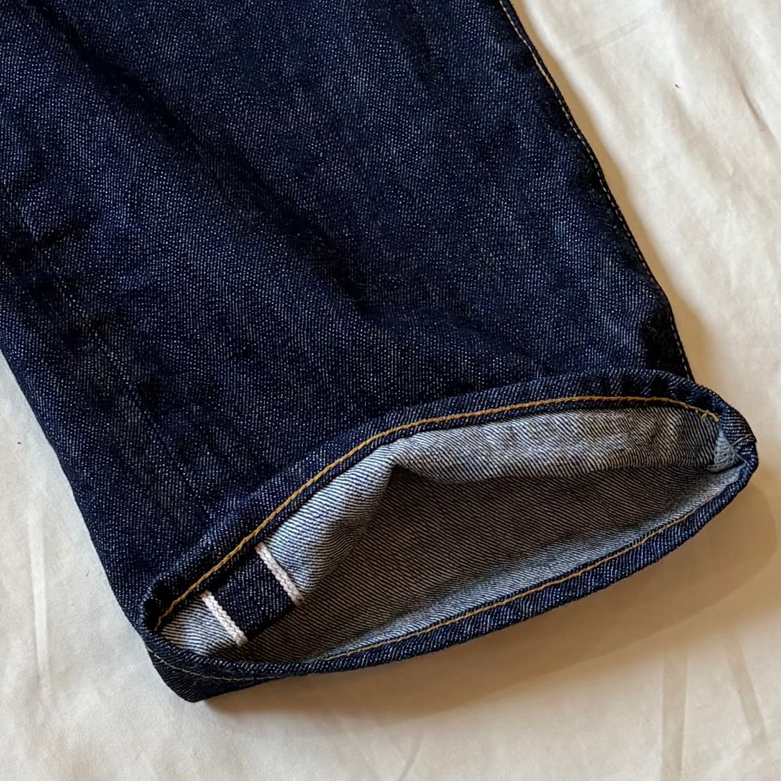 [32] 아웃스탠딩 30s 신치백 셀비지 와이드 팬츠 상품이미지4