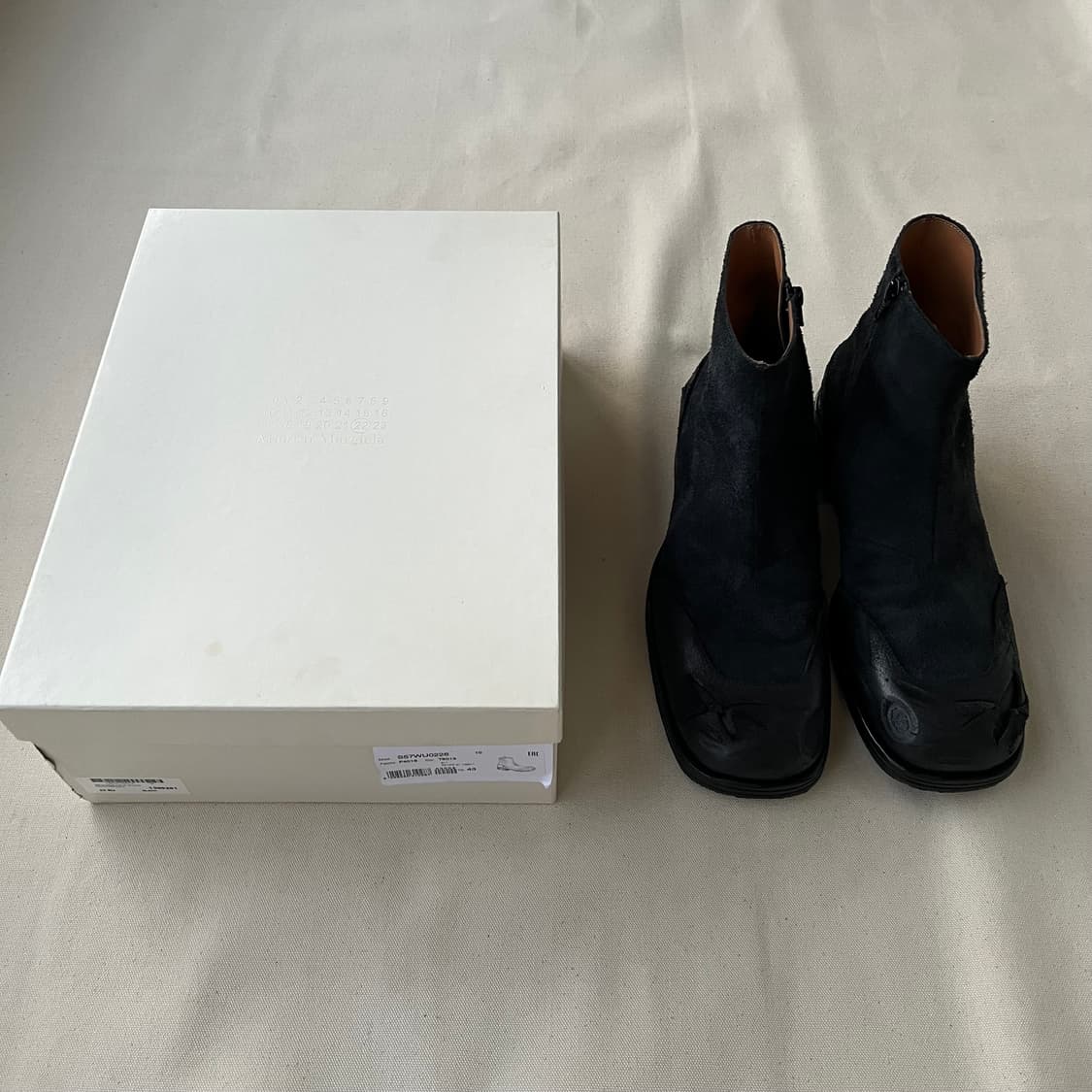 메종 마르지엘라 S/S 2021 디스트로이드 스퀘어 토 타비 부츠 상품이미지10