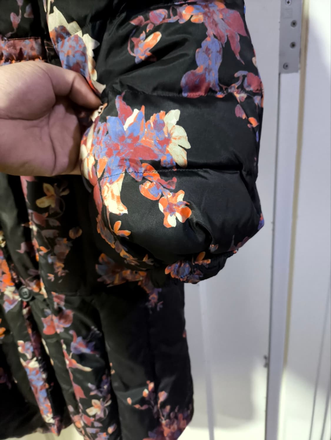 36 오일릴리 플라워 덕다운 롱패딩 파카 상품이미지4