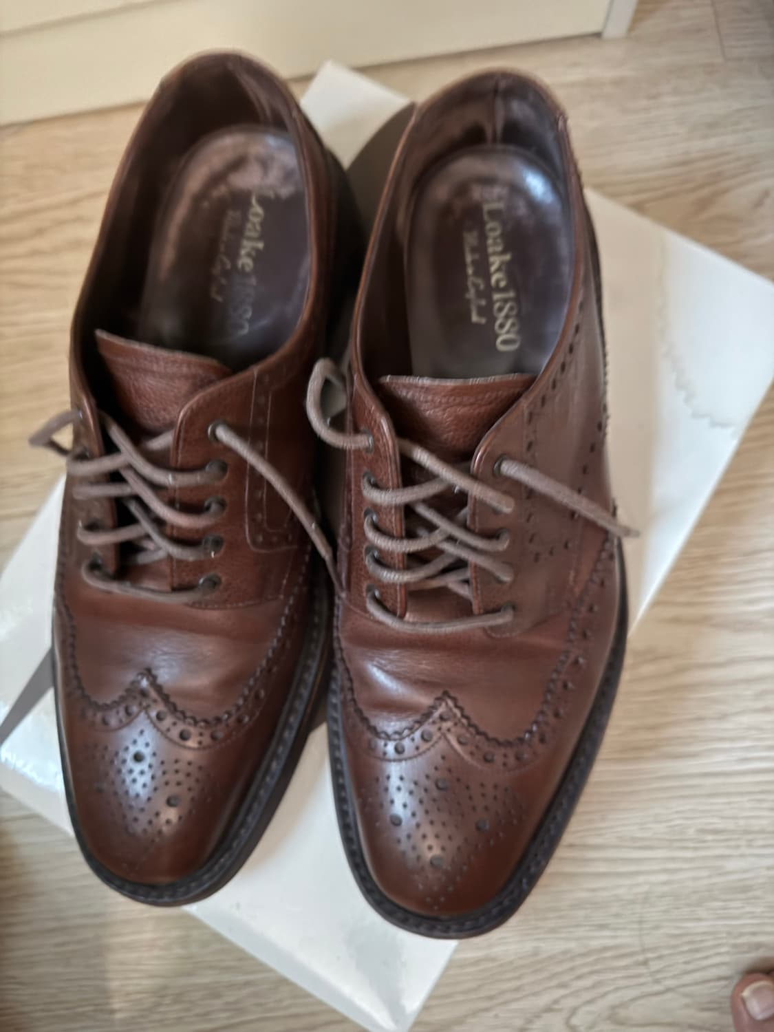 Loake 1880 남성 윙팁 구두 uk 8.5 상품이미지1