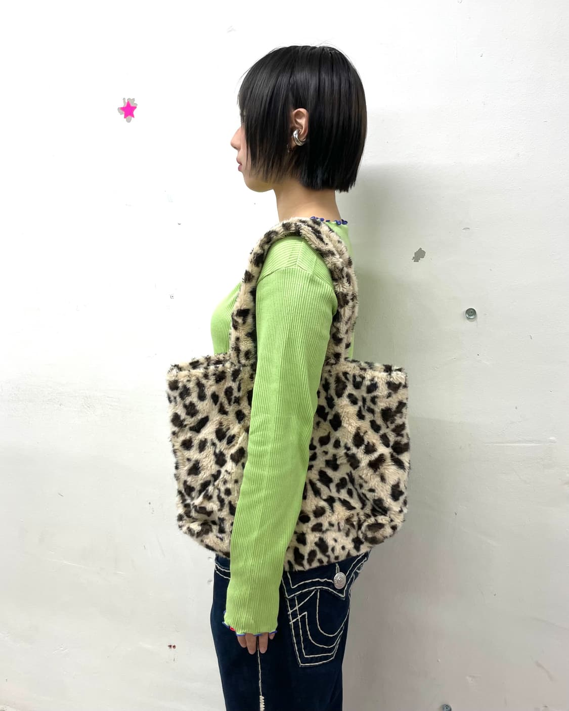 Leopard fur Shoulder Bag  상품이미지1