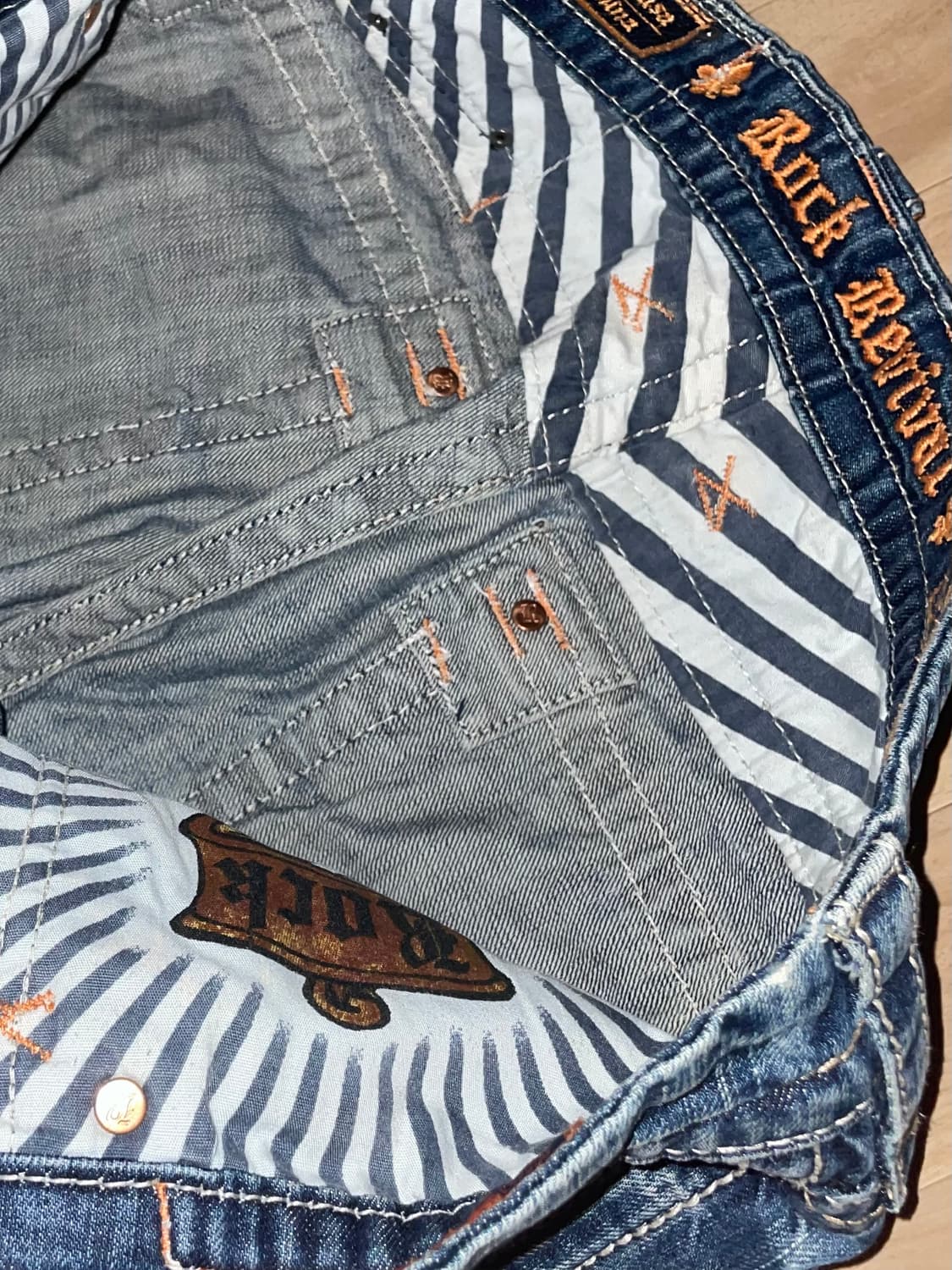 Y2k low straight vintage jeans 상품이미지3