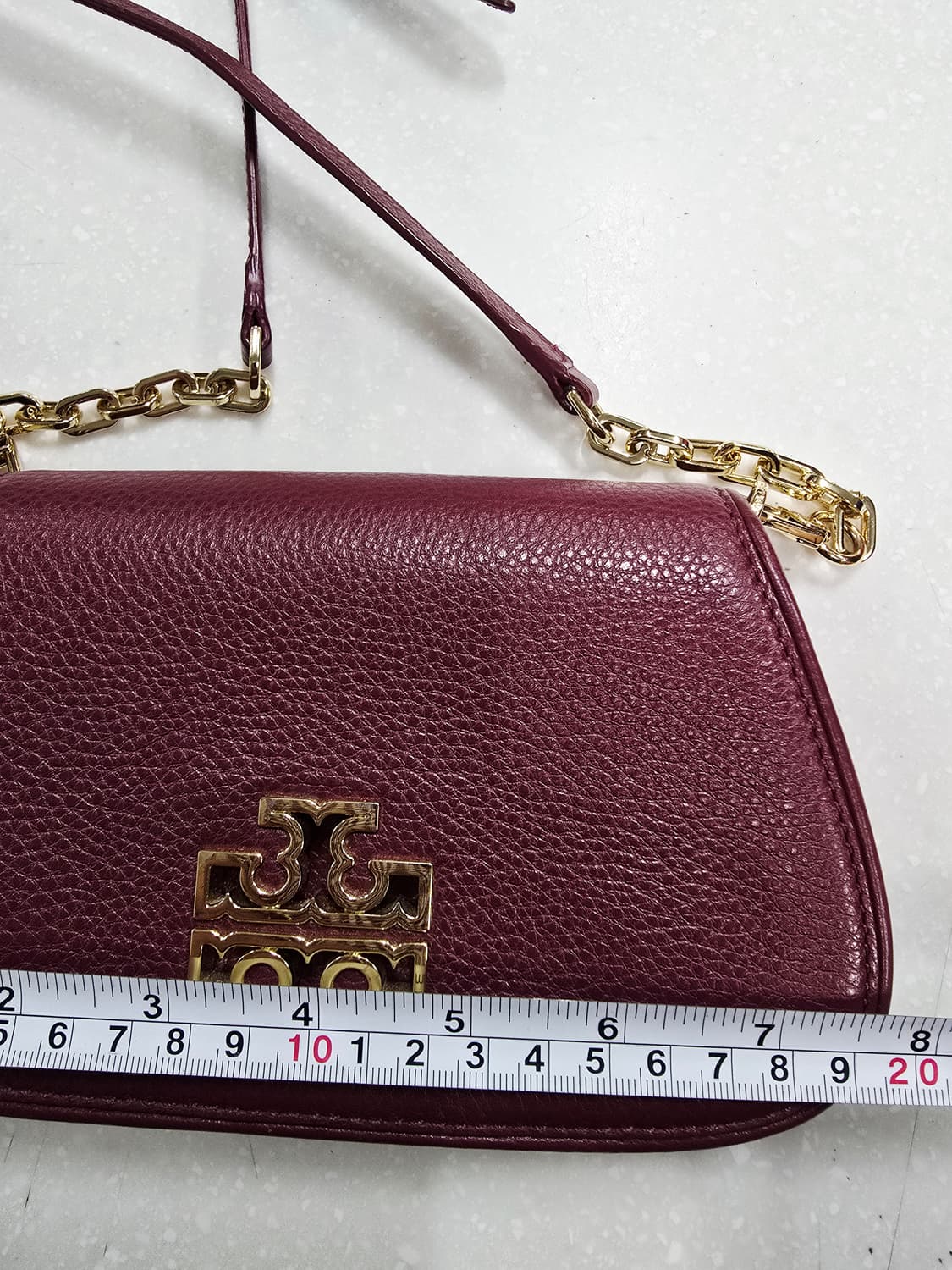 토리버치 버건디 플랩 체인 크로스백 상품이미지6