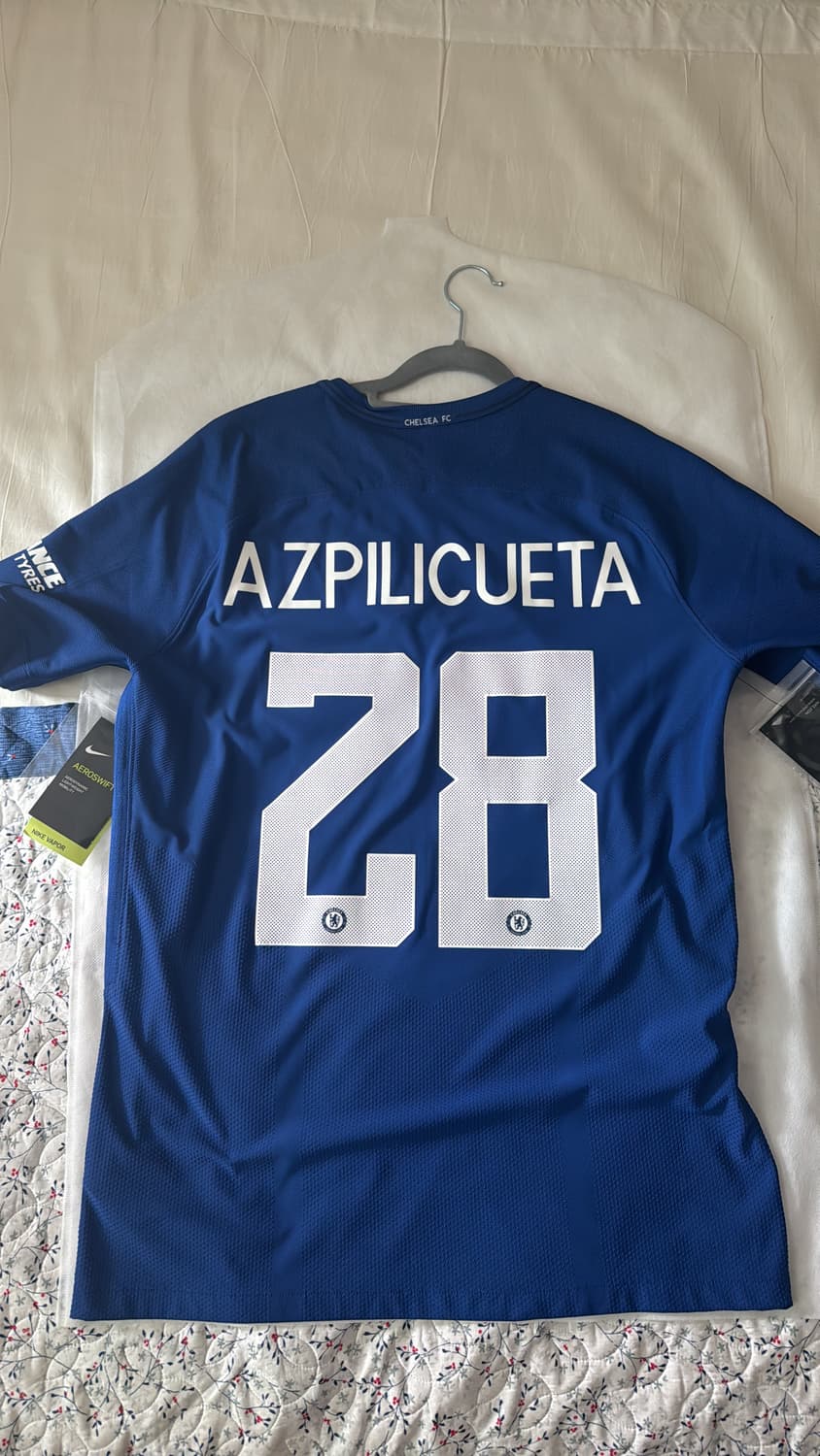 17-18 fa컵 버전 첼시 아스팔리쿠에타 유니폼 L 팝니다 상품이미지2
