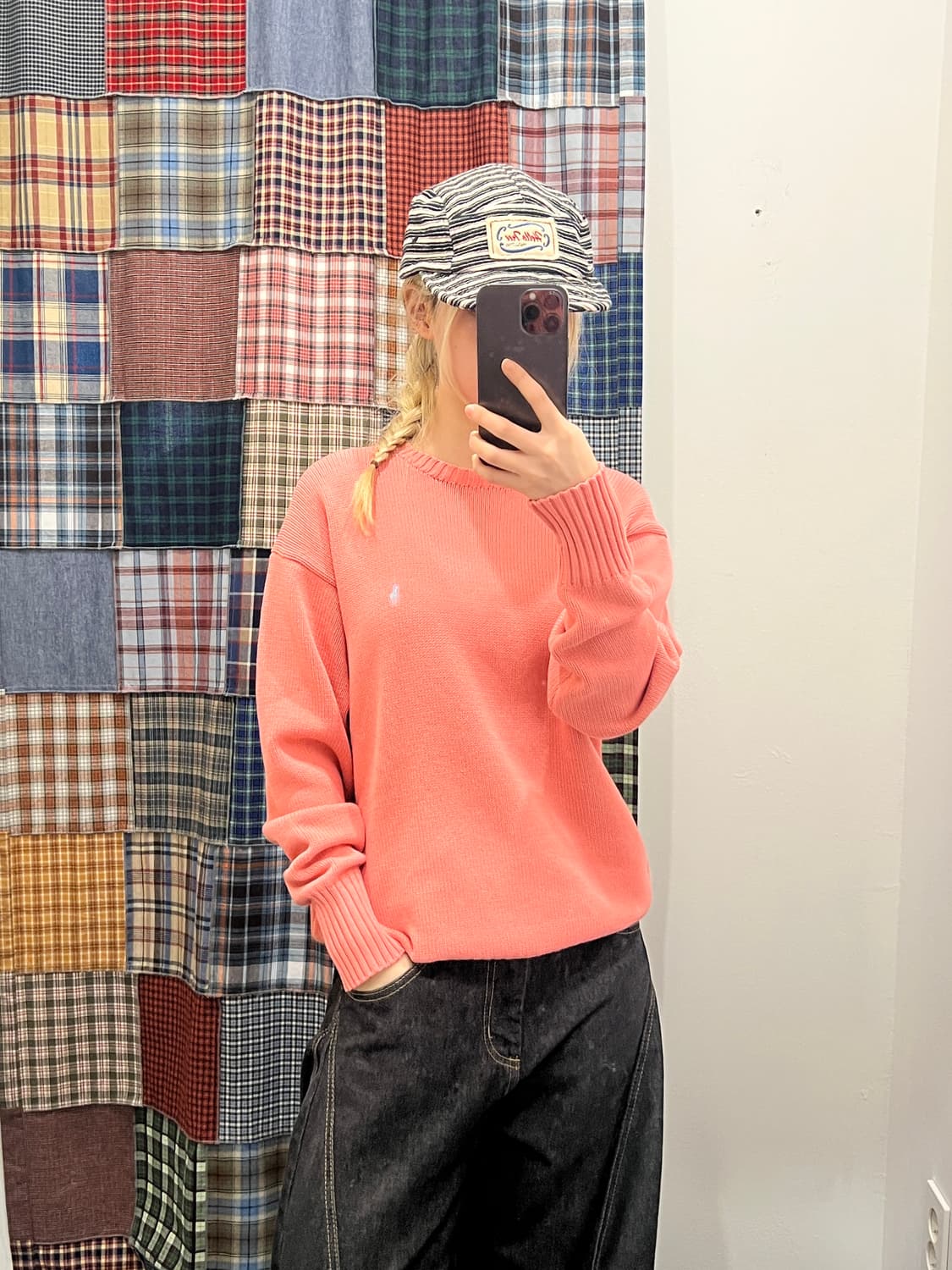 폴로 핑크 니트 상품이미지1