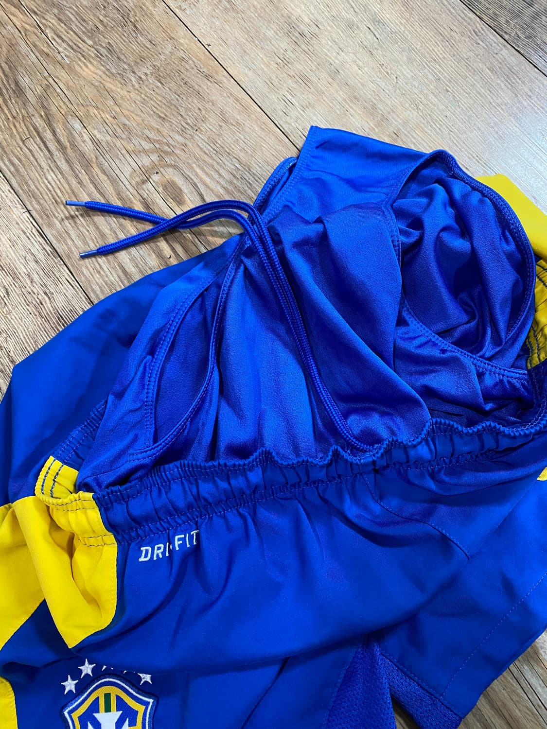 나이키 드라이핏 2012, 2013 브라질 홈 축구 반바지 쇼츠 M 상품이미지3