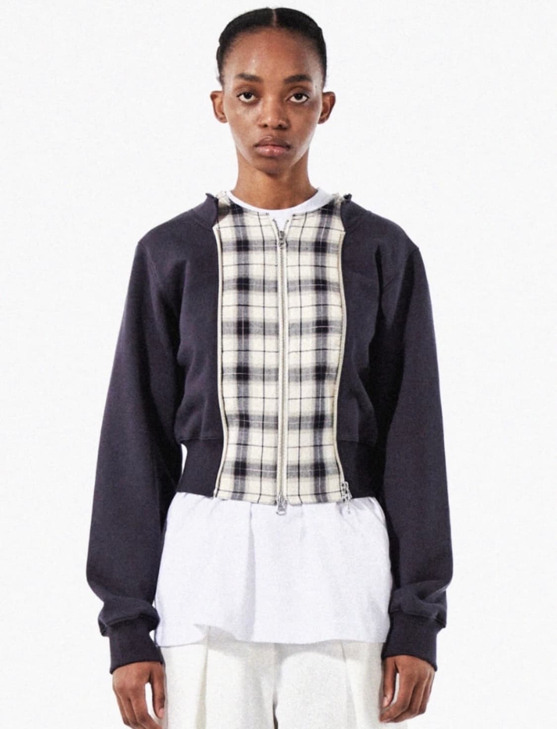 로레일즈 체크집업 상품이미지1