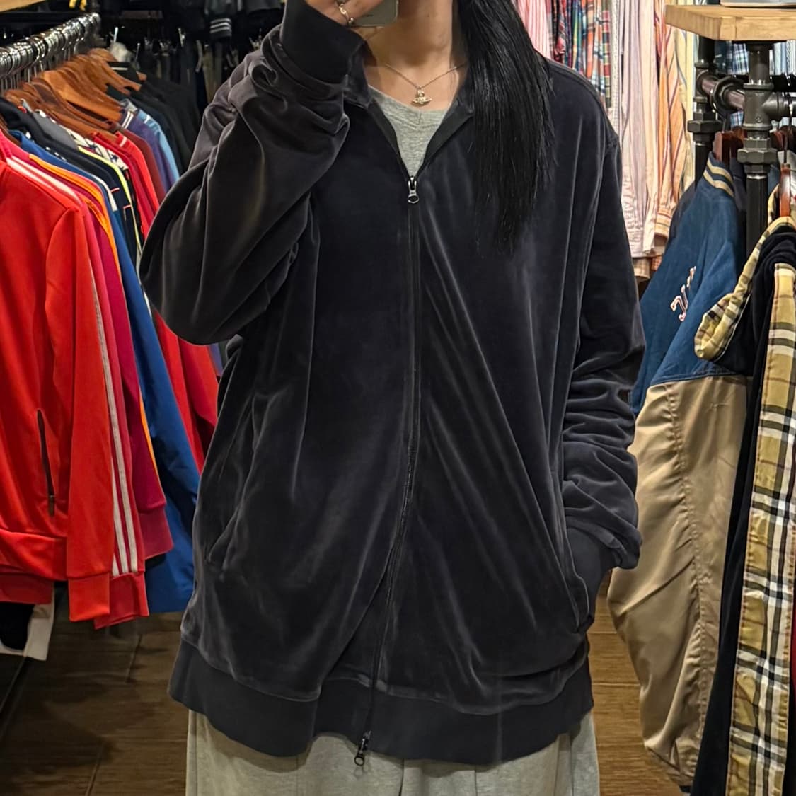 [HI] VTG 벨벳져지 퍼플 상품이미지3