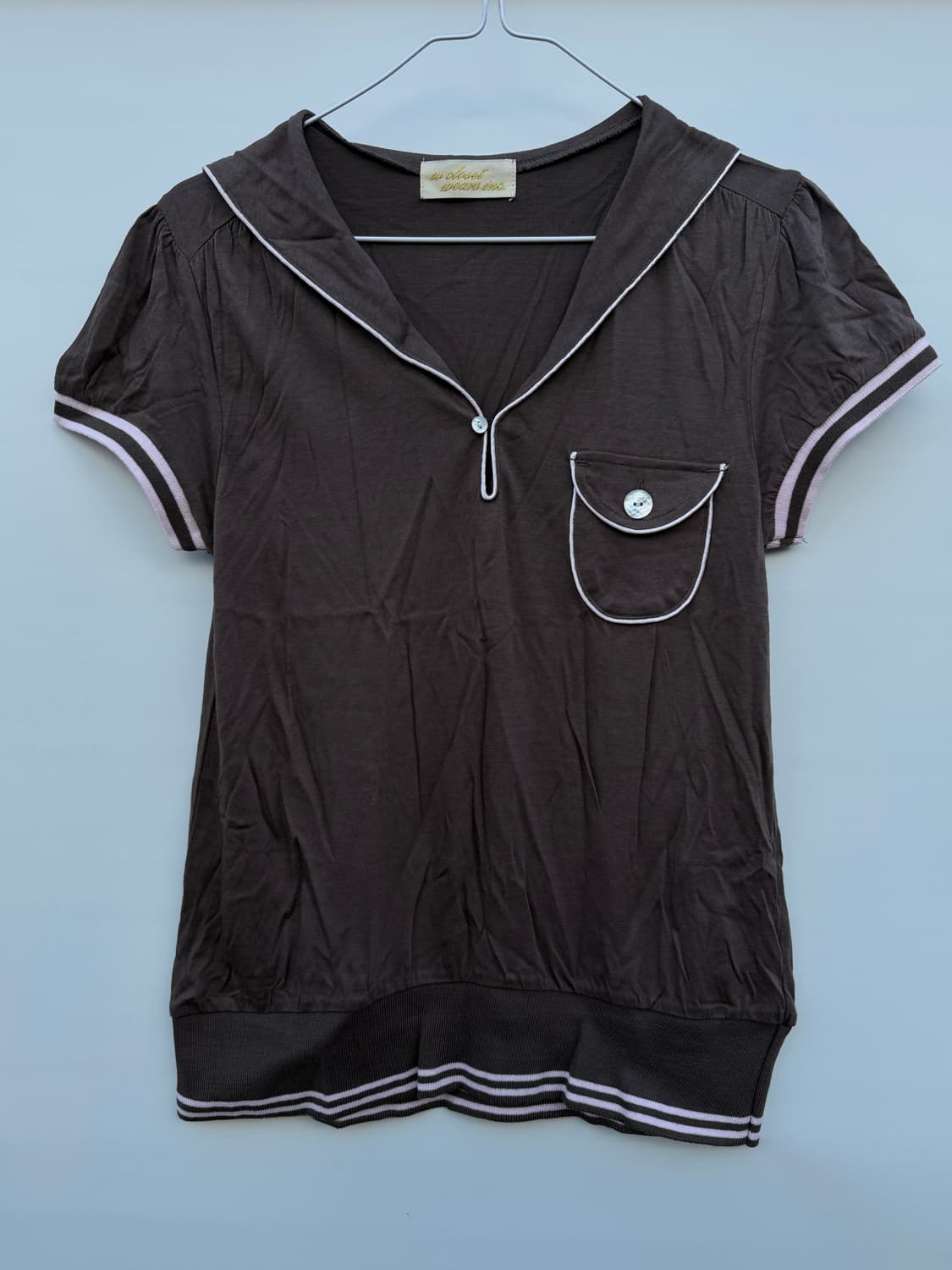 딸기초코 반팔탑 세일러 너드 상품이미지1