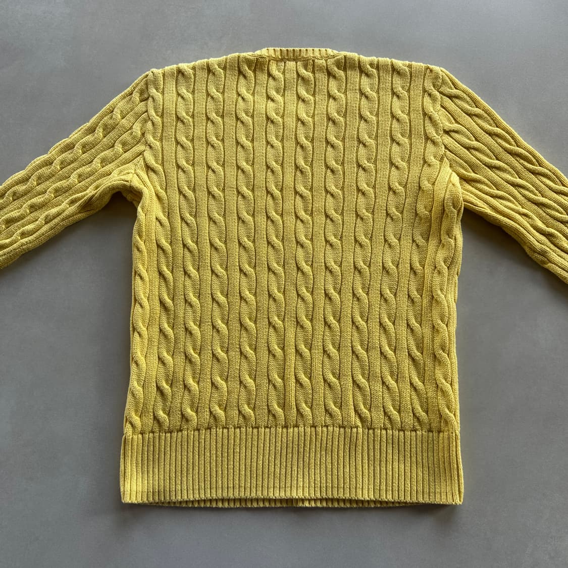 [XS]폴로 랄프로렌 꽈배기 니트 스웨터 옐로우 상품이미지5