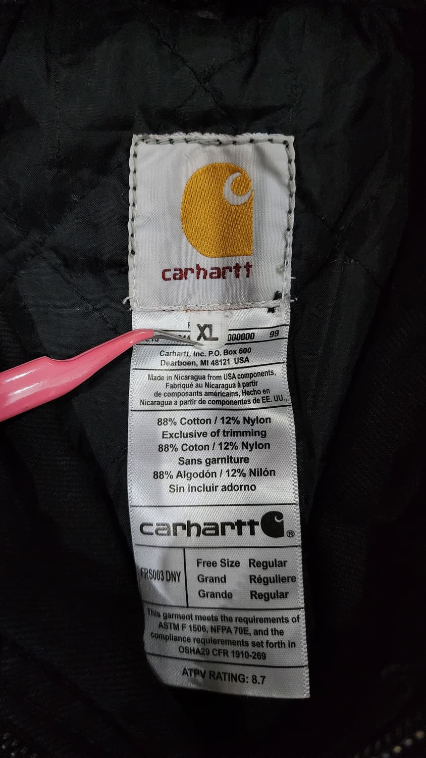 칼하트 리메이크 커스텀 후드 자켓 XL 상품이미지7