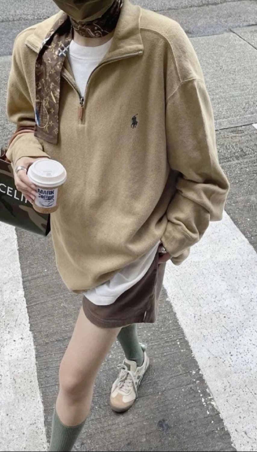 폴로랄프로렌 하프집업 다크브라운 상품이미지1