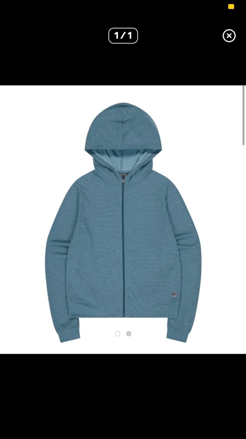 코이세이오 038 스트라이프 집업 블루 상품이미지1