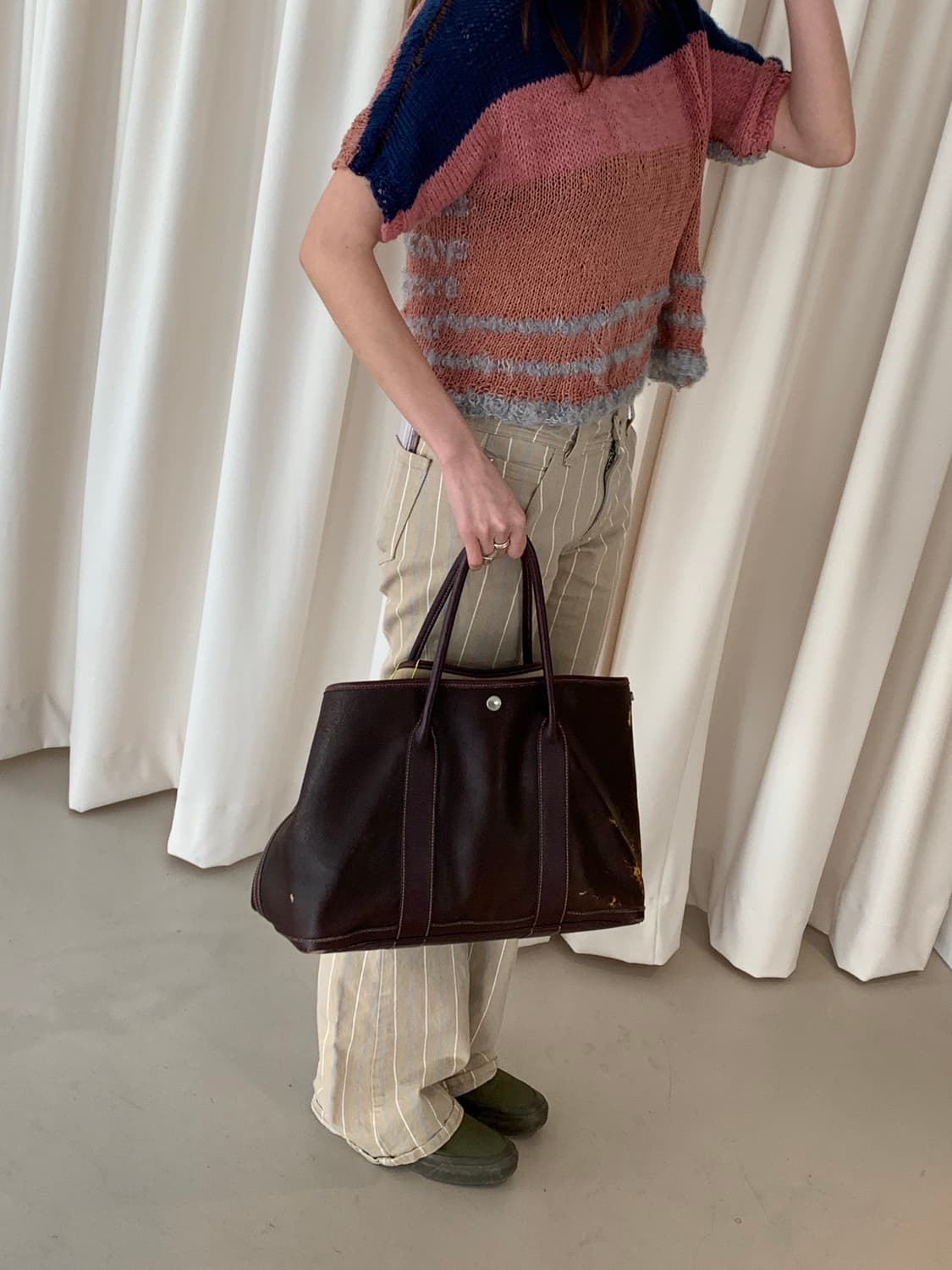 00's Vintage "Hermes" Garden Party Bag 상품이미지5