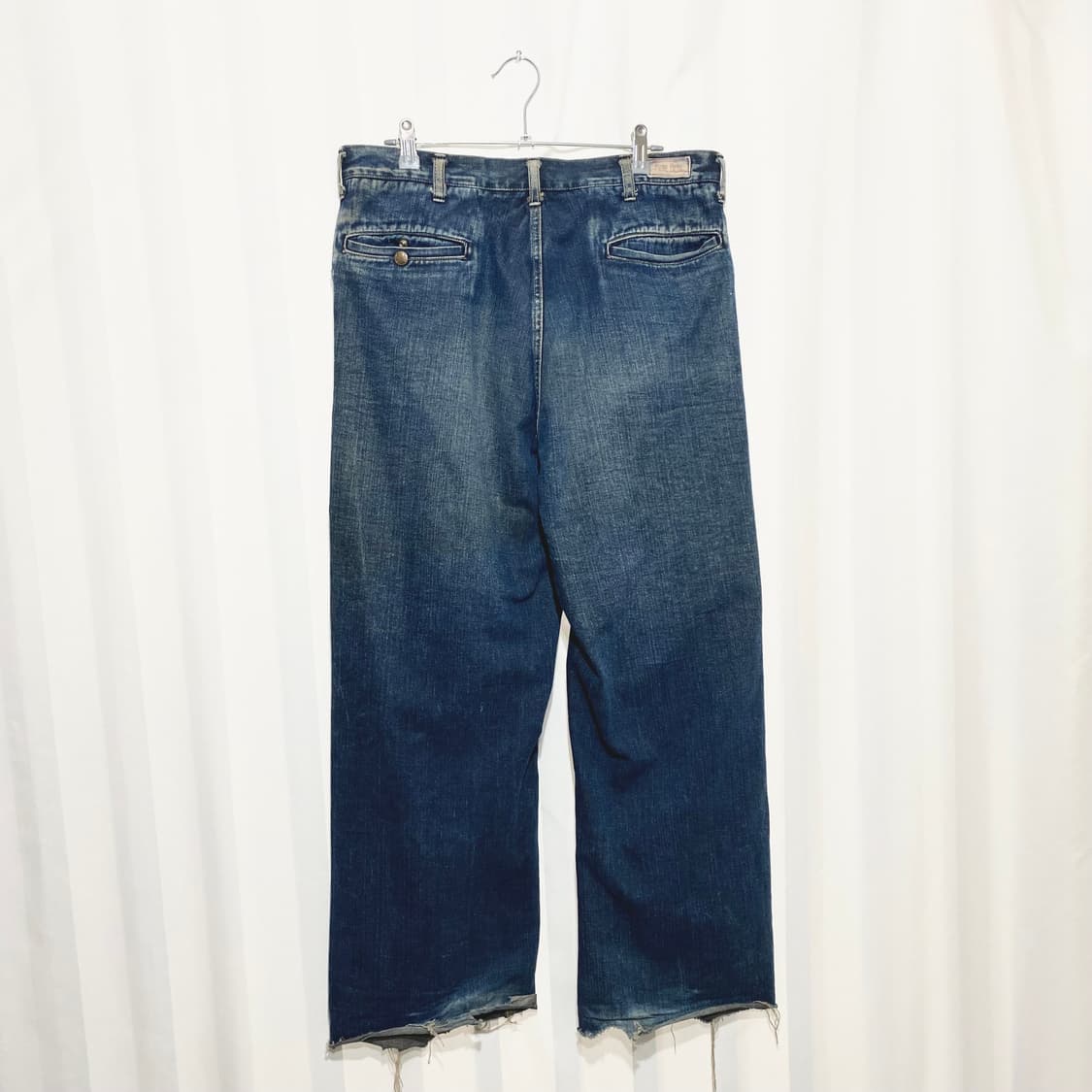 Blue Blue 와이드 컷오프 데님팬츠 상품이미지2