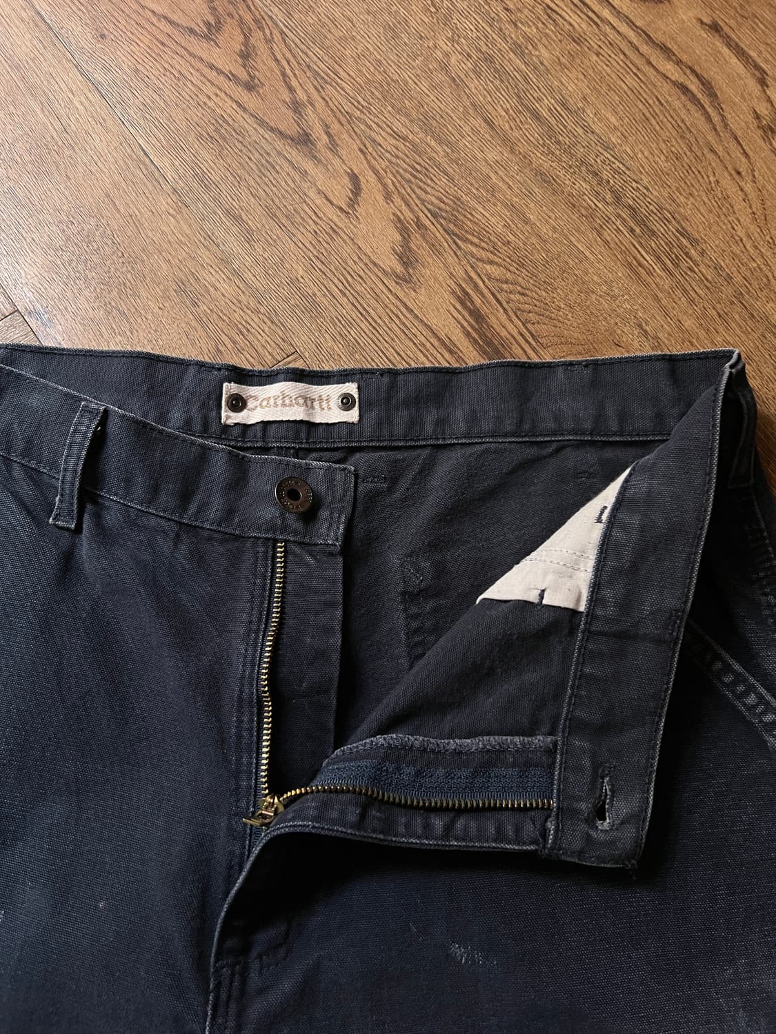 [36]칼하트 USA 미드나잇 네이비 컷오프 워크 팬츠 상품이미지3