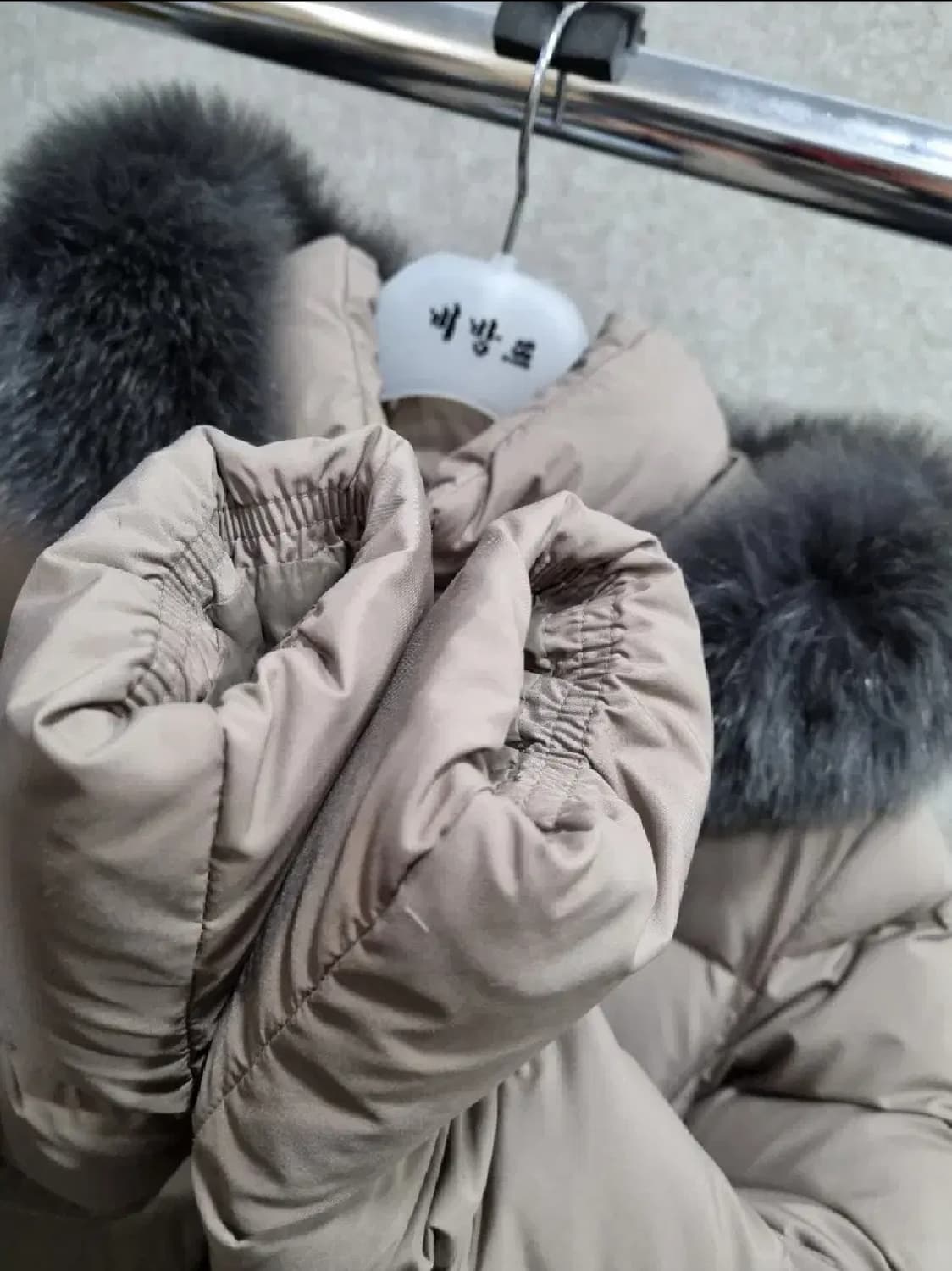 여성 90 코오롱 폭스털 구스다운 패딩 상품이미지4