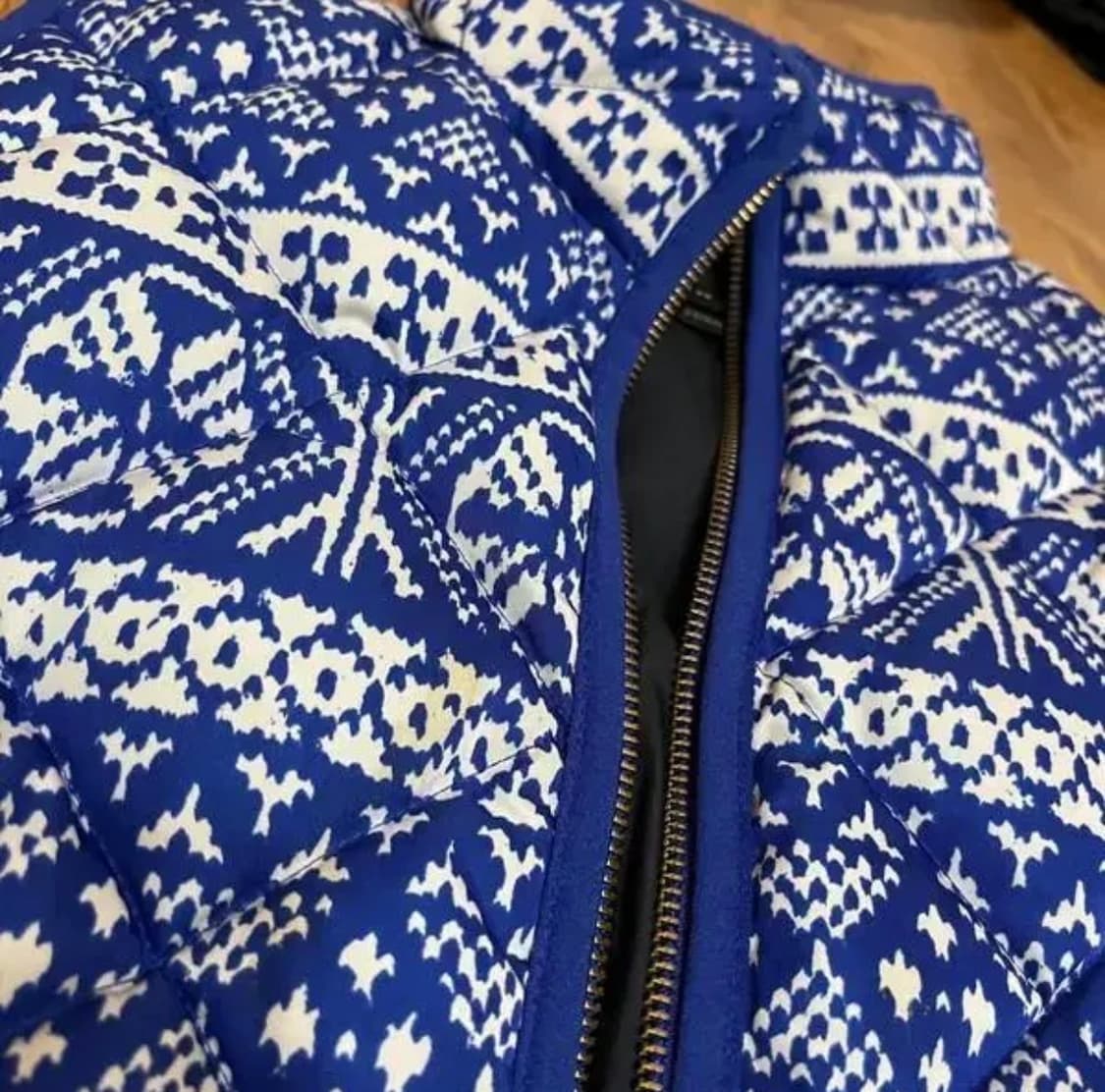 JCREW 제이크루 다운 패딩 베스트 집업 조끼 패턴 상품이미지8